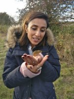 Anita Rani and Harvest Mouse.JPG