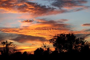 Sunset over Houston