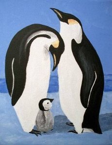 Emperor Penguin Painting