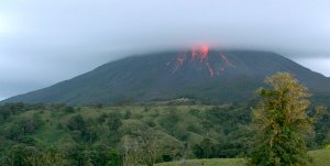 Eruption of the Arenal Volcano