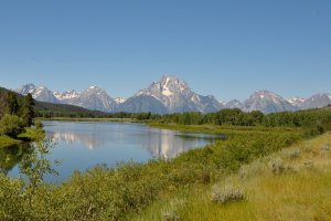 Tetons and the Snake River from Oxbow Bend
