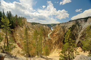 Lower Falls on the Yellowstone River from Artists Point