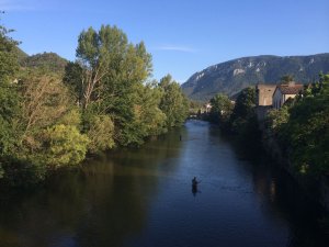 Fishermen in the river Aude