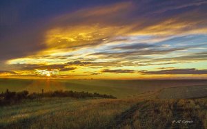 Sunset in the Horse Heaven hills of Washington State