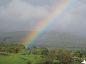 Rainbow near Palnure, Scotland