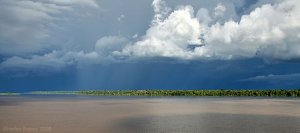 Amazon River storm clouds