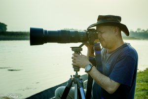 Shooting birds in Chitwan National Park, Nepal