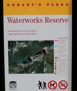 Photo by HelenB Sign showing map of the Reserve. Click for larger image