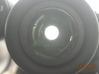 Zen-Ray 8x43 ED3 Internal Reflections viewed from Eyepiece end.JPG