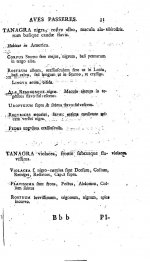 Linnaeus 1764 - Tanagra, p.31.jpg