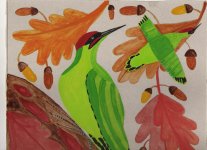 Autumnal Green Woodpeckers.jpg