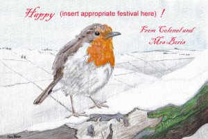 Happy non-denominational winter festivities card