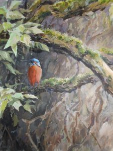 Kingfisher painting