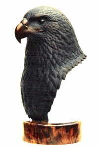 eagle bust bronze