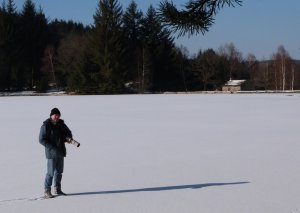 A small lake on the plateau...