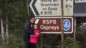 me and my granddaughter going to loch garten