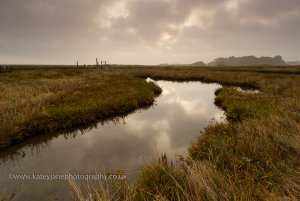 Thornham salt marsh at dawn