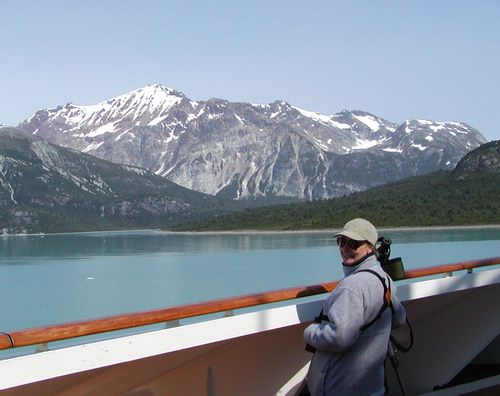 Birding from a cruise ship in Alaska
