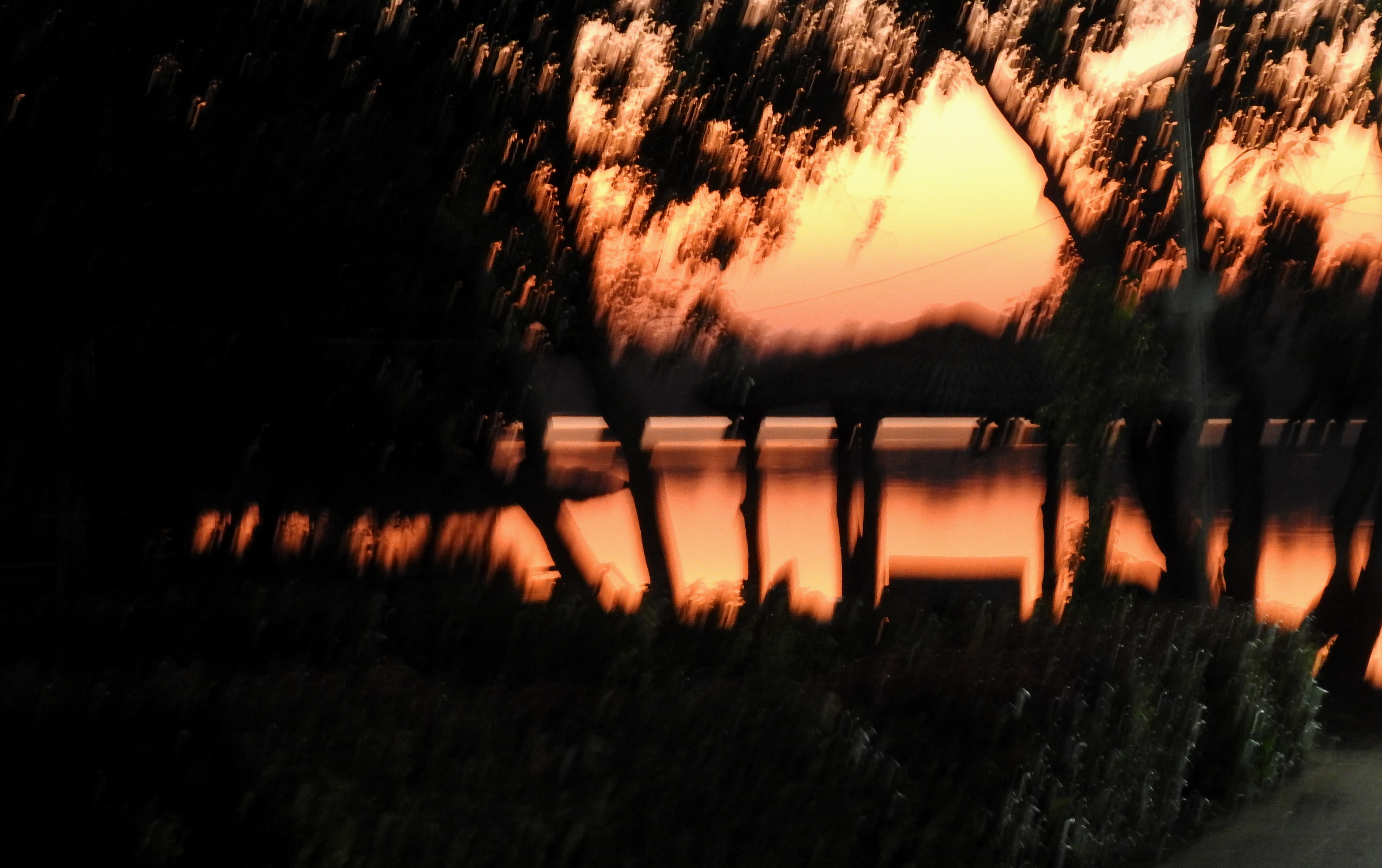 Glow of light after sunset