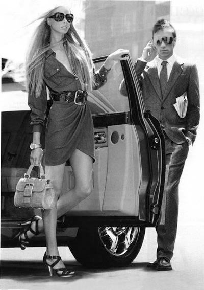 me and a model